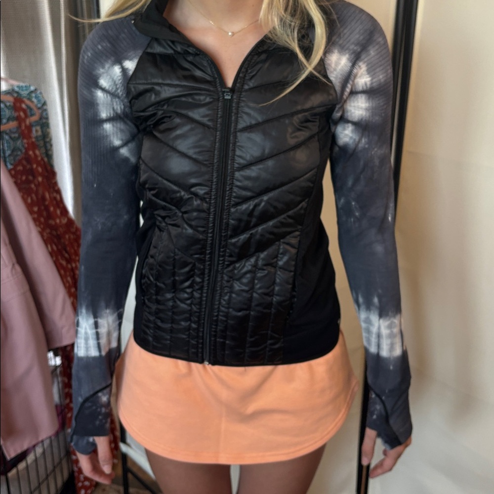 Zella Black and Gray Puffer Jacket